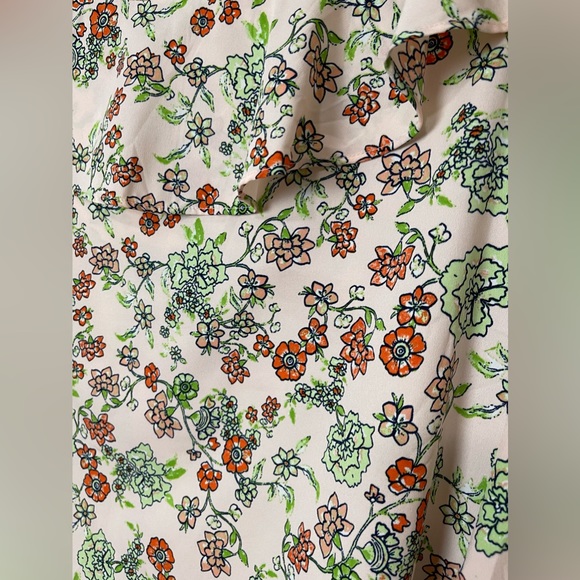 Red Camel long Sleeves Ruffle Button Front Blouse Top Size L - Picture 8 of 10